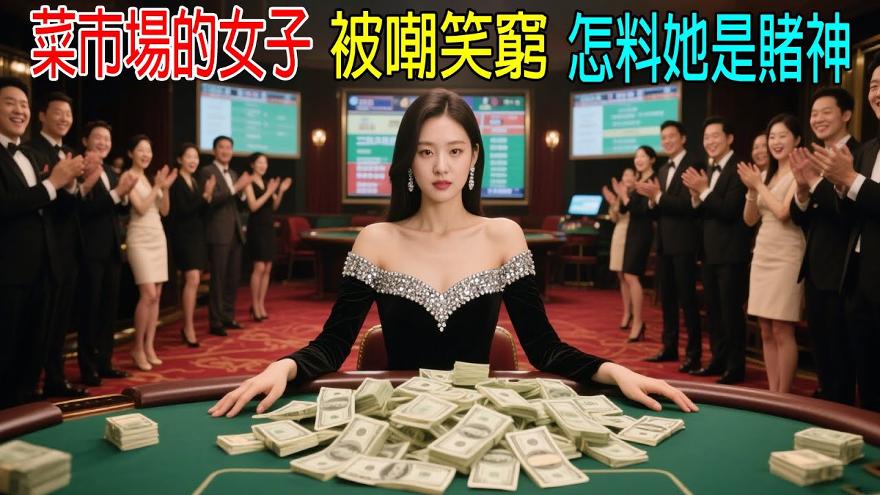菜市場的女子，被嘲笑窮，怎料她是賭神！！！