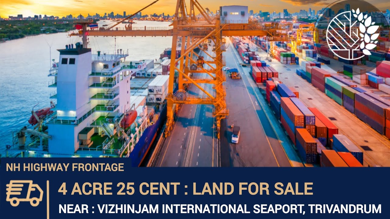 4 Acres 25 Cent Land for sale Near Vizhinjam International Seaport | Kovalam | Trivandrum