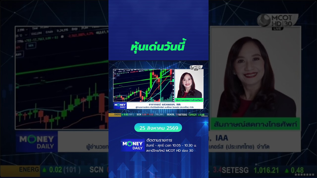 หุ้นเด่นวันนี้ #หุ้นไทย #หุ้นแนะนำ #เศรษฐกิจ #การเงินการลงทุน #MoneyDaily