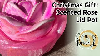 Scented Lid Rose Pot | Christmas Gift | Craft Fairs