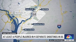 At least 6 people injured in 4 separate DC shootings | NBC4 Washington