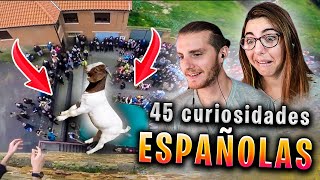 45 CURIOSIDADES ESPAÑOLAS😯 // Seba y Chechu REACCIONAN