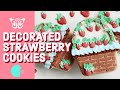 Step-by-step Cookie Decorating Lesson - 4 Strawberry Themed Cookies in Royal Icing