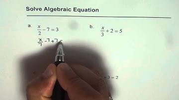 11 Algebra Solve Equations with Fractions - EDEXCEL - GCSE - SAT