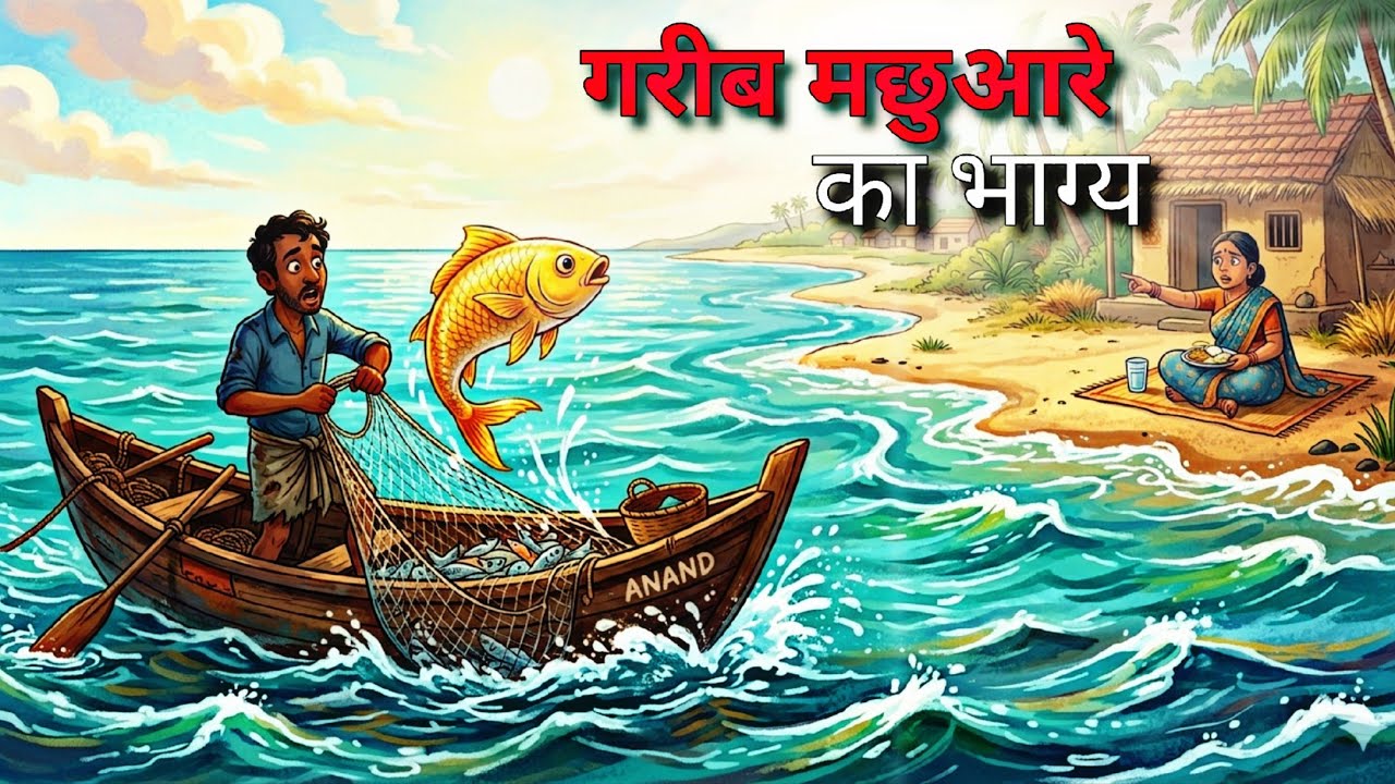 गरीब मछुआरे का भाग्य | Moral Story | Hindi Kahaniya | Garib kisan ka bhagya | Fairy Toons