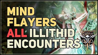 All Illithid Mind Flayer Encounters Baldur's Gate 3