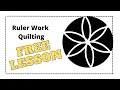 Quilting Ruler Work Making flowers from a circle template