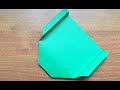 Планер Летающее Крыло из бумаги | Простой Оригами Самолет, который далеко и ровно летит