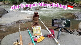 nginthil mancing sedang live sekarang! Mancing ikan di sungai bebatuan!! (micro Fishing 🇮🇩)