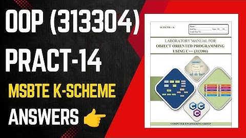OOP Practical No.14 MSBTE k-scheme || oop practical 14|| MSBTE || msbte k-scheme #ytshorts#education