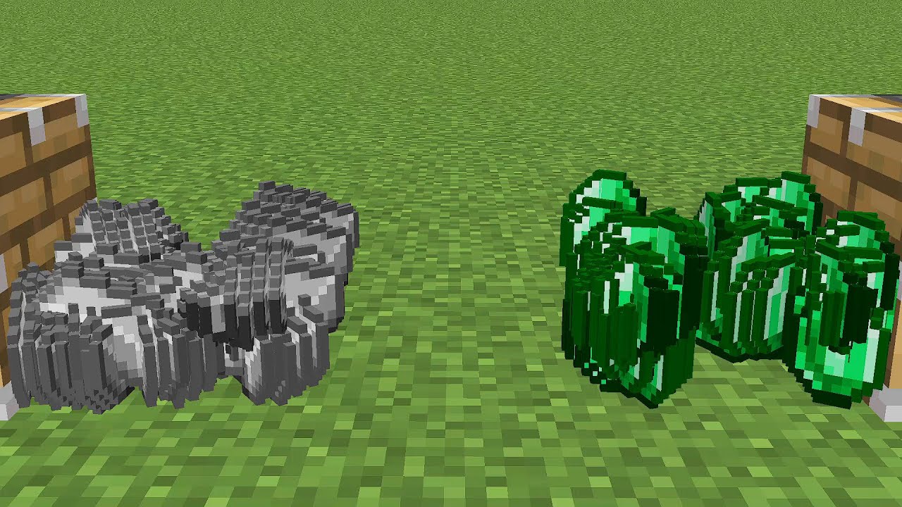 1000 iron ingot's + 1000 emerald's = ?