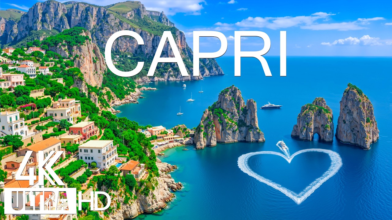 Capri 4K Drone Footage | Dramatic Coastal Cliffs, Crystal Blue Waters, Iconic Italian Riviera Charm