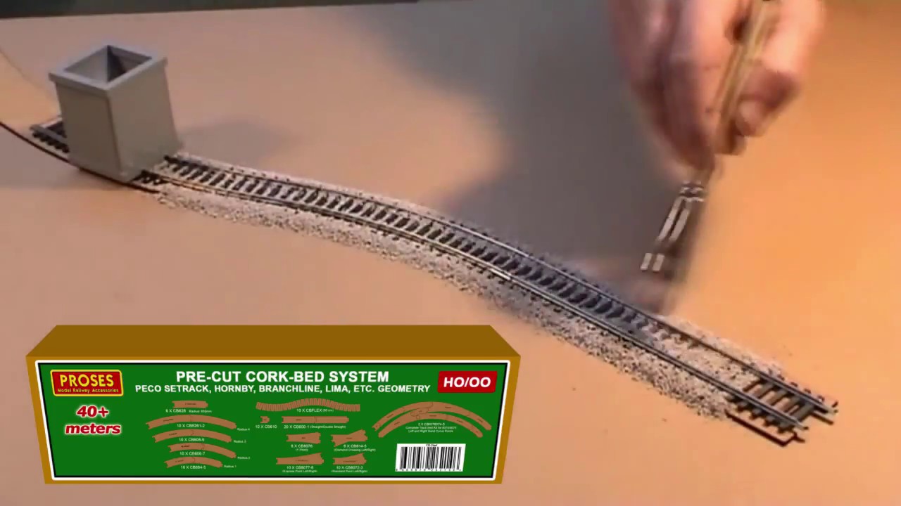 Proses Pre-Cut Cork-Bed System For HO Tracks