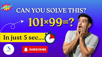 multiply 99 × 101 in seconds🤫😱