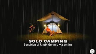 Solo Camping Hujan Gerimis Di Malam Hari, Ngemil Tahu Petis! ASMR