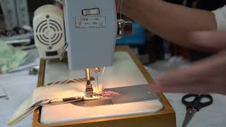 Как сделать закрепку нитки в начале или в конце строчки если у швейной машины нет реверса?
