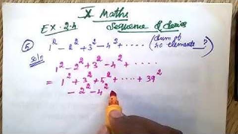 10th sequence and series Samacheer Maths Exercise 2.4