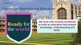 Cambridge International Webinar Overview screenshot 5