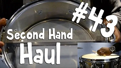 A Premier 2000 snare, Signature Andre De Ceccarelli ride, and Agop Ping ride on 2nd Hand Haul