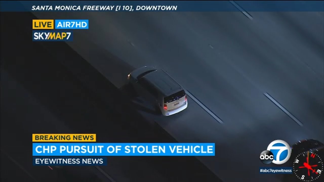 Chase: Driver in stolen Scion car leads CHP on chase through LA - YouTube
