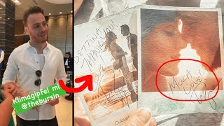 Kerem Bursin Signed his joint photo with Hande and wrote love sentences!