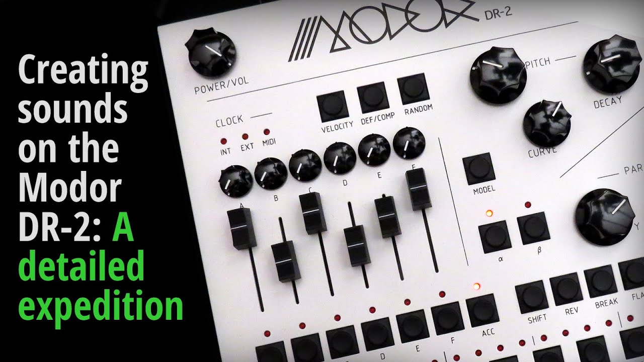 Creating sounds on the Modor DR-2: A detailed expedition - YouTube