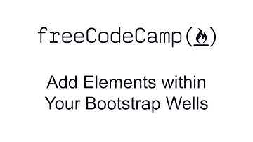 Add Elements within Your Bootstrap Wells