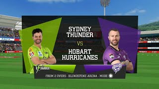 BBL 2021 Sydney Thunder Vs Hobart Hurricanes Big Bash Match 31 Highlights 2021 Big Bash Gameplay