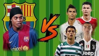 Ronaldinho vs Ronaldo💪(RM-UTD-JUV-SCP)