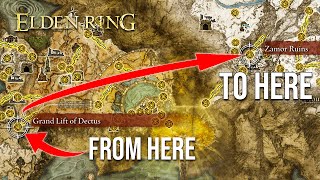 How To Get To The Snow Area Mountaintops Of The Giants Elden Ring Early Game Full Location Guide