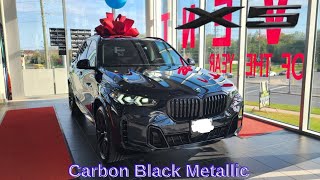 NEW ARRIVAL! 2024 BMW X5 xDrive40i Carbon Black Metallic on Black Sensafin #bmw #x5 #g05