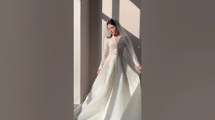 luxury and most beautiful Maxi dress||white wedding dress #shorts #bridaldress