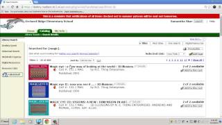 Basic Search Function on the Library Catalog