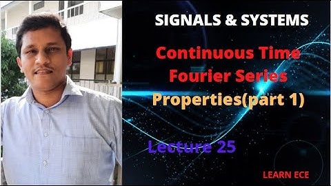 SIGNALS AND SYSTEMS : Lecture 25
