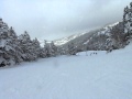 横手山スキー場第2ゲレンデを滑る