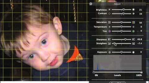 Adjust Setting iphoto Tutorial