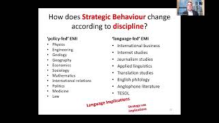 Language Learning Strategies: Theorising their application to EMI contexts (Prof. Ernesto Macaro)