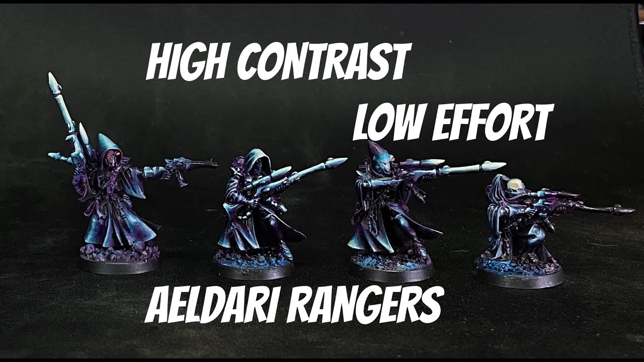 Aeldari (Eldar) Rangers - High Contrast, Low Effort - YouTube