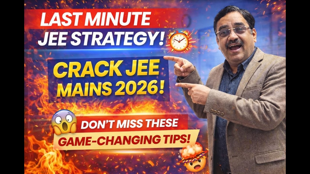 Last Month Strategy for JEE Mains 2026 - YouTube