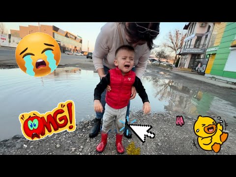 Alessio cade într-o baltă de APĂ Murdara 😱😱😱😭
