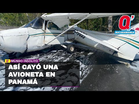 Tripulante graba las dramáticas imágenes de la caída de una avioneta en Panamá