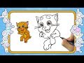 Как нарисовать Джинджер - Веселые раскраски - уроки рисования - Happy Kids