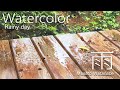 [水彩で雨を描く]水彩メイキング　watercolor Masato Watanabe #水彩メイキング #watercolor #水彩画 #painting