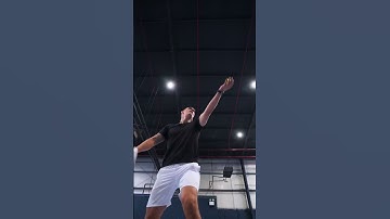 The key to a great serve is consistency—same toss, same speed of the arm, same timing! #tennisserve