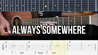 Always Somewhere -  Scorpions | EASY Guitar Tutorial - Guitar Lessons TABS