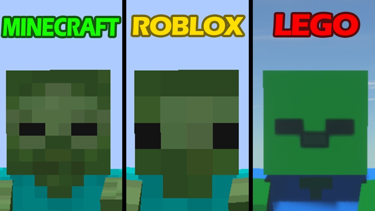 This - Roblox Vs Minecraft Vs Lego - Free Transparent PNG Download