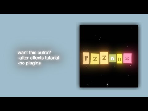 smooth vintage/crafty outro watermark tutorial || after effects | no plug ins ||