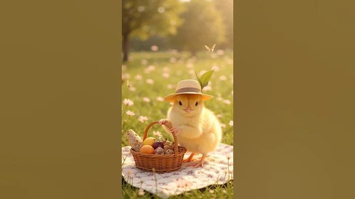 “Picnic time with a pocketful of sunshine ☀️🐥🧺”#shorts #youtubeshorts #trending #cute #vibes