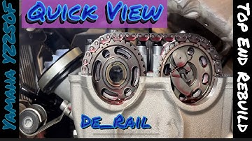 Quick Look 2023 Yamaha YZ250F Top End Rebuild, Piston, Timing Chain And  Valve Spring Replacement