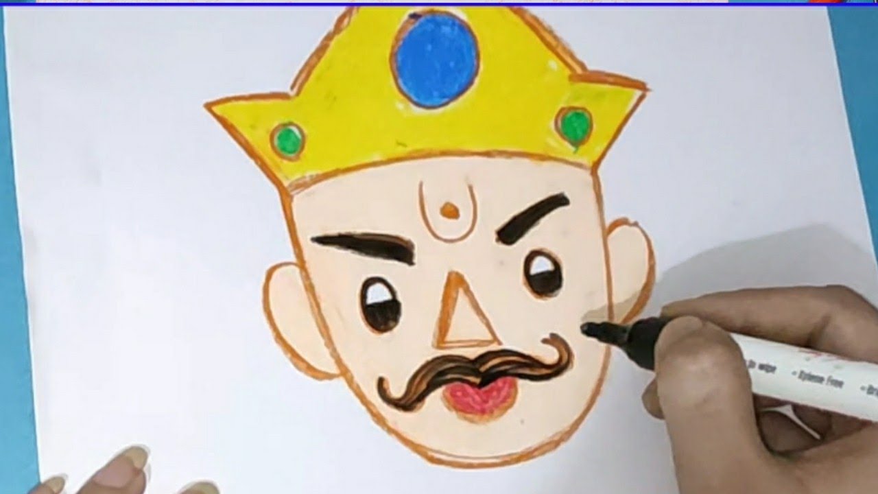 Face of Angry Ravana for Dussehra celebration. 24290426 Vector Art at  Vecteezy
